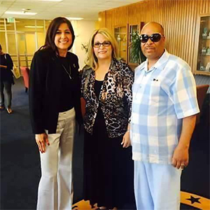The Boyds with state Sen. Catherine Miranda. Submitted photo