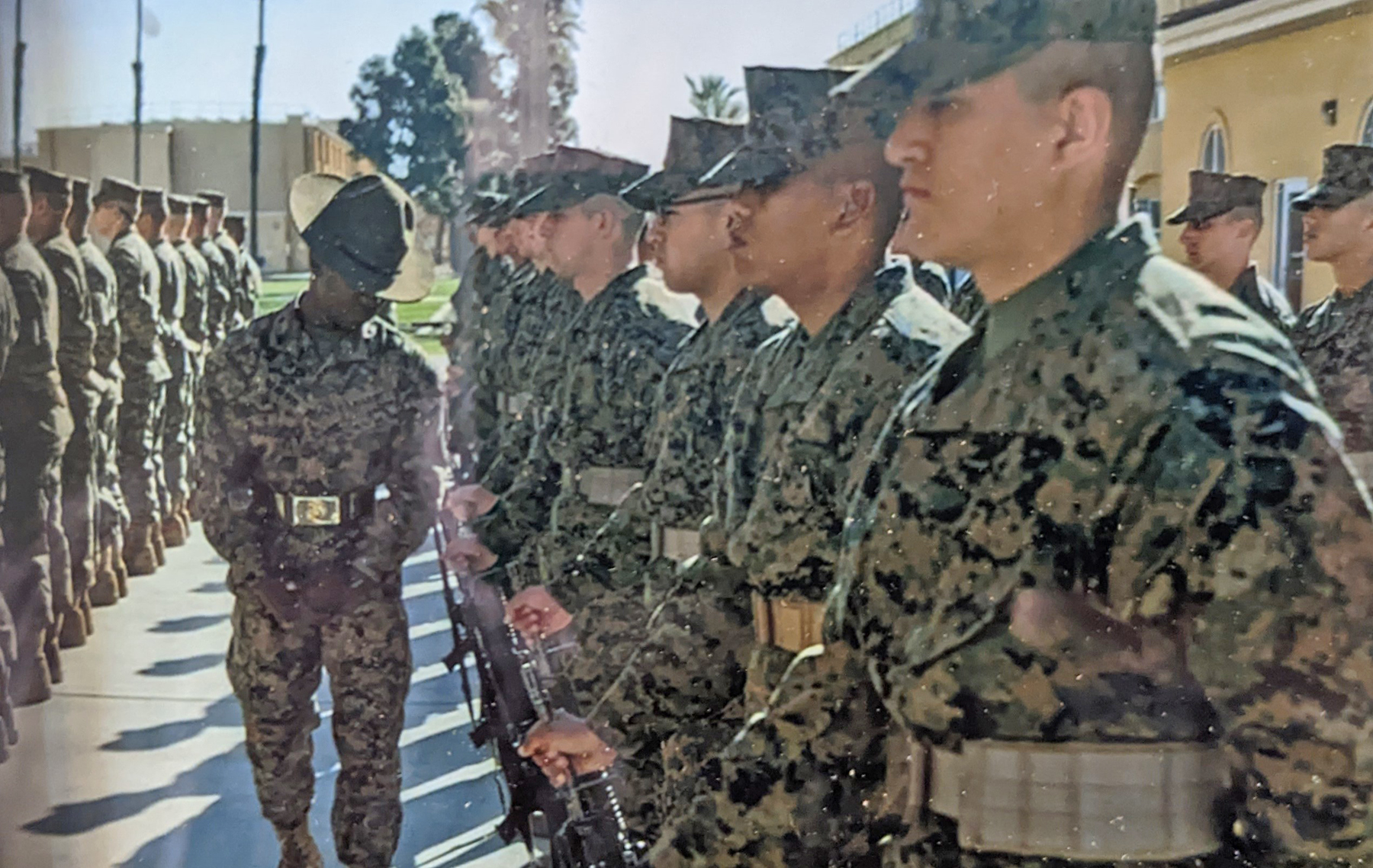 Zinnerman says he's related to Gy. Sgt. Rashaud Drayton, pictured here in 2018. He just can't remember how.[submitted]