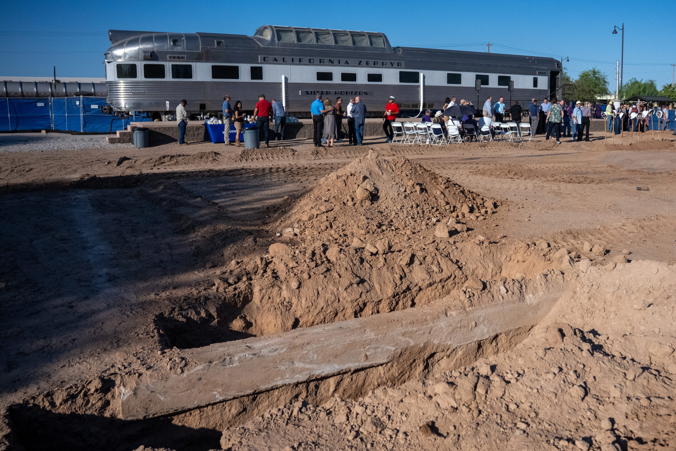 Construction has already begun at Mike Ingram Heritage Park. Sept. 23, 2025. [David Iversen]