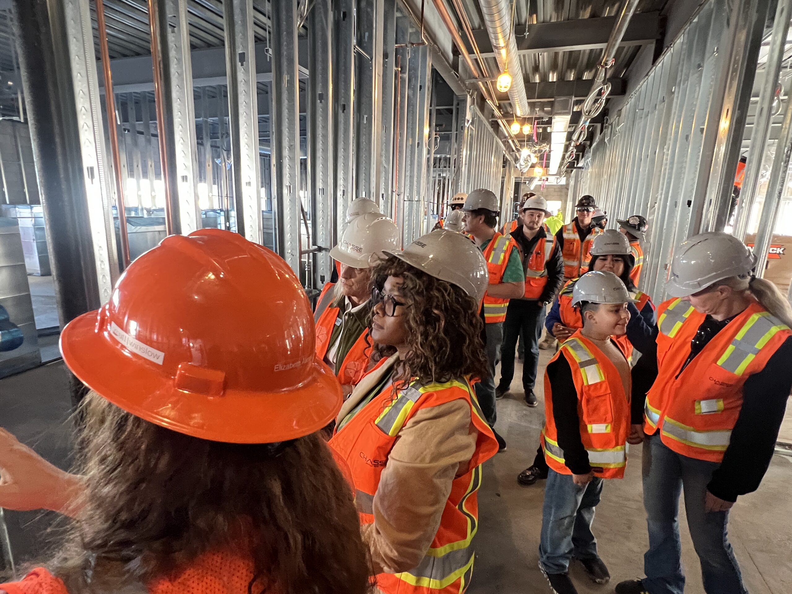 Touring the K-2 classroom hallway