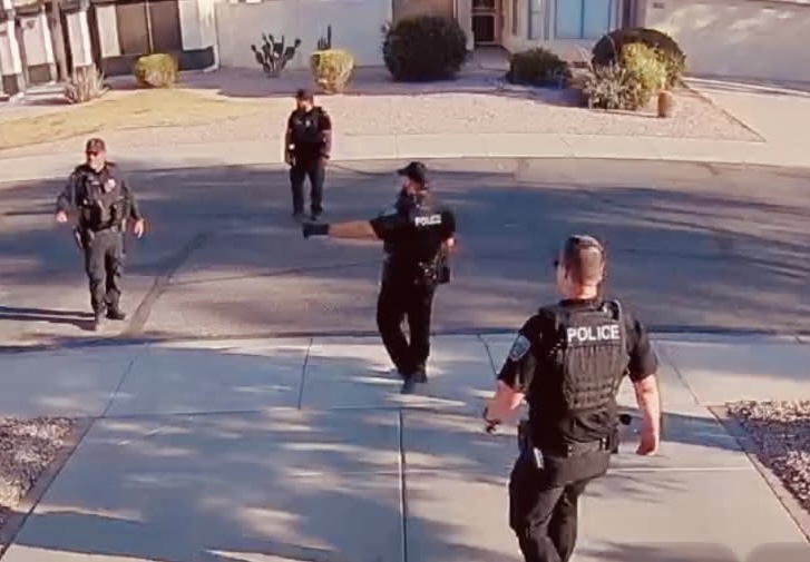 Maricopa police respond to a report of possible trespassers in Acacia Crossings. April 27, 2026. [Submitted]