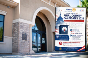 The Rotary Club of Maricopa will host a Pinal County candidate event at the Maricopa Community Center on May 28, 2026. [Monica D. Spencer]