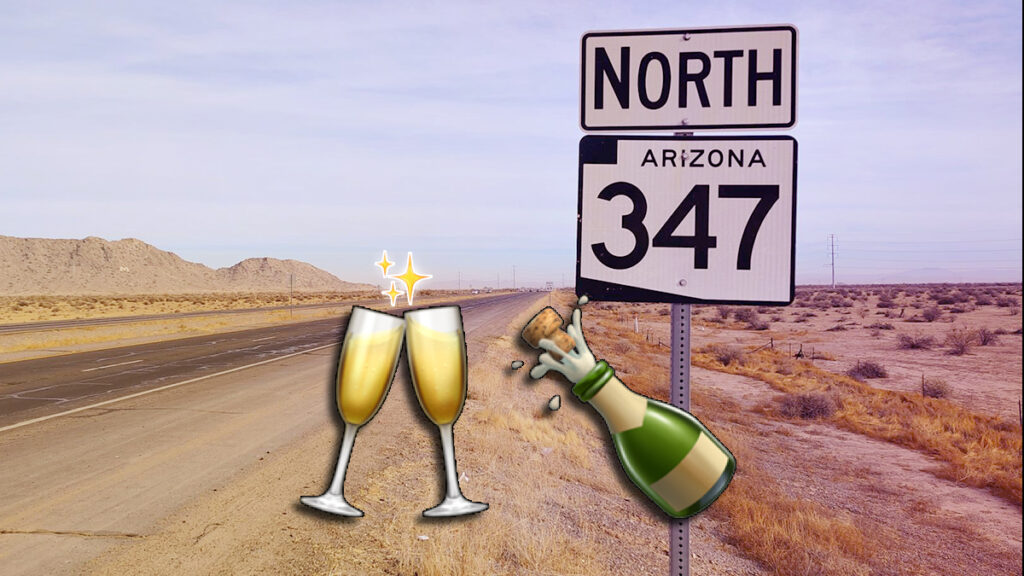 State Route 347 only has one night of lane restrictions for the next week, occurring 6 p.m. Oct. 29 to 4 a.m. Oct. 30. [Arizona Department of Transportation]