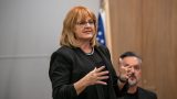 Tena Dugan speaks at an Arizona Republican Assembly event on Jan. 27, 2026. [Monica D. Spencer]