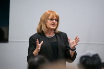Tena Dugan speaks at an Arizona Republican Assembly event on Jan. 27, 2026. [Monica D. Spencer]