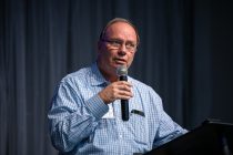 Maricopa Republican Club President Marty Hermanson speaks during a meeting at Calvary Church on March 28, 2026. [Monica D. Spencer]