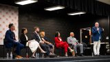 City council candidates speak during a public safety forum at Leading Edge Academy on May 6, 2026. [Monica D. Spencer]