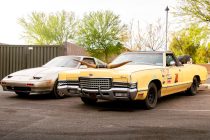 A Nissan 300ZX and Mercury Marquis in the Culver's parking lot during the c0pacars car meet on May 19, 2026. [Ryan Tafoya]