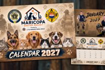 A graphic showing a sneak peek of the Maricopa Animal Shelter Project calendar. [Victor Moreno]