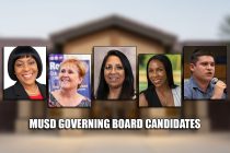 Five candidates are vying for two seats on Maricopa Unified School District's Governing Board. From left, Loraine Conley, Patti Coutre, Lisa Garcia, Latrinda Williams and Nicolas Yendrzeski. [InMaricopa file]