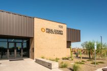 The entrance to the Pinal County Medical Examiners building. Photo taken August 4th, 2023. [Bryan Mordt]
