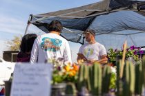 Austin Lynn talks to attendees at Copa Farmers Market Jan. 5, 2025. [Brian Petersheim Jr.]