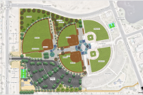A landscape plan shows the expansion of Lake View Park. [City of Maricopa]